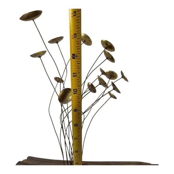 Mid-Century Modern Brutalist Driftwood & Metal Sculpture - Picture 10 of 11